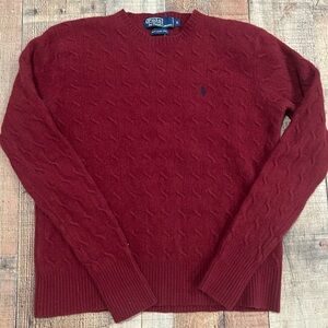 Polo by Ralph Lauren Red Crewneck Sweater